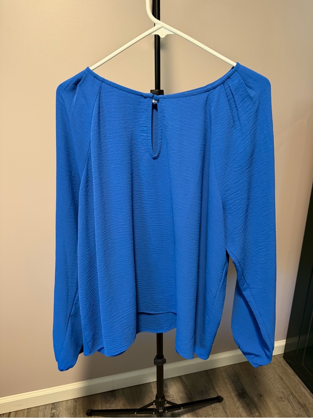 Nine Britton Cobalt Blue Long-Sleeve Blouse
